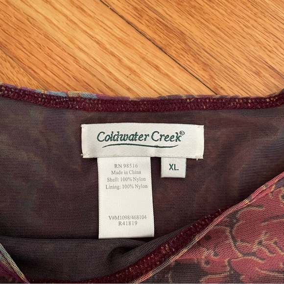 Vintage Floral Mesh Top - Picture 3 of 4